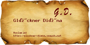 Glöckner Diána névjegykártya